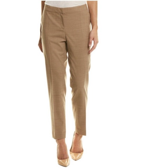 Pantalon Habillé LAFAYETTE 148 New York Bleu Marine Rayures - Taille 14P (petite) - Laine